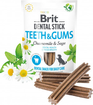 Brit gardums suņiem zobiem DENTAL TEETH & GUMS 250g 7gb