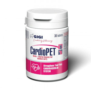 Gigi CardioPet papildbarība suņiem kaķiem Kardiovaskulārās sistēmas stiprināšanai N30