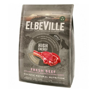 ElbeVille ALL BREED High Energy Fresh Beef sausā suņu barība Svaiga liellopa gaļa 4kg