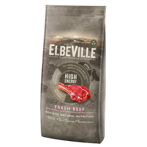 ElbeVille ALL BREED High Energy Fresh Beef sausā suņu barība Svaiga liellopa gaļa 11.4kg