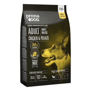 PrimaDog Adult SMALL Chicken Potato sausā suņu barība Vista, kartupeļi 1.5kg