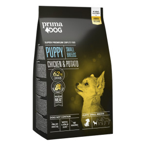 PrimaDog PUPPY SMALL Chicken & Potato sausā barība kucēniem Vista, kartupeļi 2kg