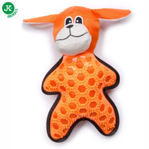 JK suņu rotaļlieta ar pīkstuli Orange Dog 29cm