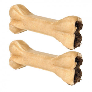 Trixie Chewing Bone Tripe gardums suņiem Presēts kauls pildīts ar ķuņģi 10cm 2x35g