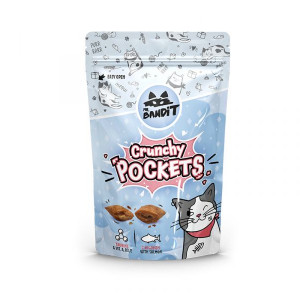 MR.BANDIT CAT CRUNCHY POCKETS Salmon gardums kaķiem Lasis 40g