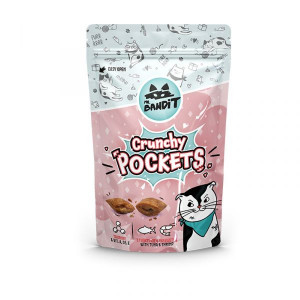 MR.BANDIT CAT CRUNCHY POCKETS Tuna Shrimp gardums kaķiem Tuncis, garneles 40g