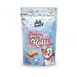 MR.BANDIT CAT JUICY ROLLS Salmon gardums kaķiem Lasis 40g