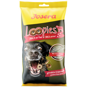 Josera LOOPIES Beef Snack kārumi suņiem Liellops 150g