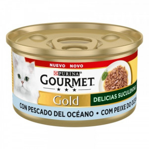 Gourmet Gold DELIGHTS kaķu konservi Okeāna zivis 85g