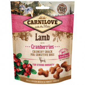 Carnilove Dog Snack Lamb & Cranberries gardums suņiem Jērs 200g