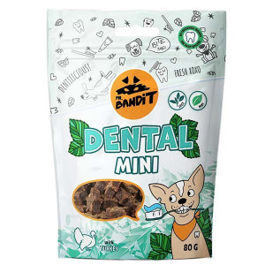 MR.BANDIT DENTAL MINI gardums suņiem Gabaliņi zobiem ar tītaru 80g