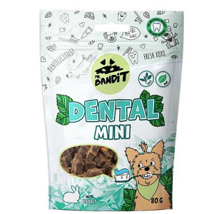 MR.BANDIT DENTAL MINI gardums suņiem Gabaliņi zobiem ar trusi 80g