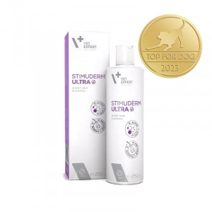 VETEXPERT STIMUDERM ULTRA šampūns suņiem pret apmatojuma izkrišanu SHORT HAIR 250ml