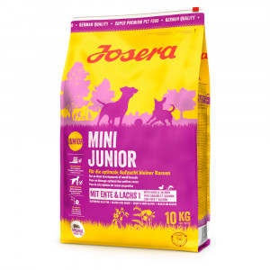 Josera MiniJunior sausā barība mazo šķirņu kucēniem Pīle, lasis 10kg