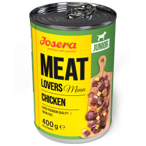 Josera Meatlovers Menu JUNIOR konservi kucēniem Vista 400g