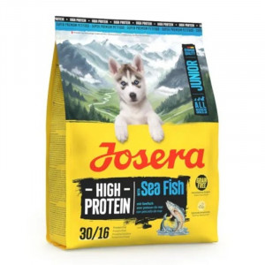 JOSERA HIGH PROTEIN JUNIOR WITH SEA FISH bezgraudu sausā barība kucēniem 900g