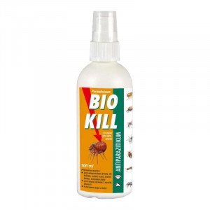 Bio Kill aerosols pret blusām un ērcēm suņiem un videi 2.5 mg/ml 100 ml