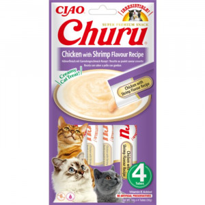 CHURU CAT CREAMY biezenis kaķiem Vista, garneles 14g N4