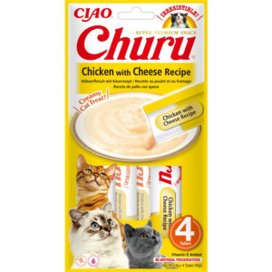 CHURU CAT CREAMY biezenis kaķiem Vistas gaļa, siers 14g N4