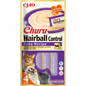 CHURU CAT HAIRBALL CONTROL biezenis kaķiem Tuncis 14g N4