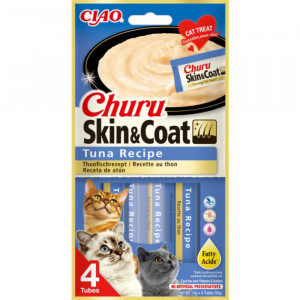 CHURU CAT SKIN & COAT biezenis kaķiem Tuncis 14g N4