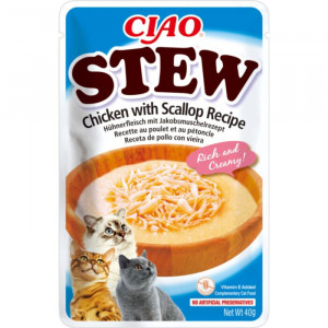 CHURU CAT STEW gardums kaķiem Vista, lasis sautējumā 40g