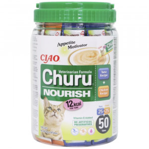 CHURU CAT VET NOURISH biezenis kaķiem Tuncis, vista 14g N50