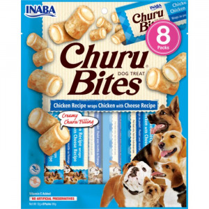 CHURU DOG BITES gardums suņiem Rullīši Vista, siers 12g N8