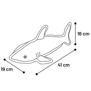 Flamingo Dobbla Shark auduma rotaļļieta suņiem 40cm