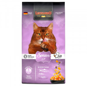 LEONARDO GF SENIOR SALMON bezgraudu sausā barība kaķiem Lasis 7.5kg
