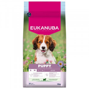 EUKANUBA DOG PUPPY S/M LAMB & RICE sausā barība kucēniem 12kg