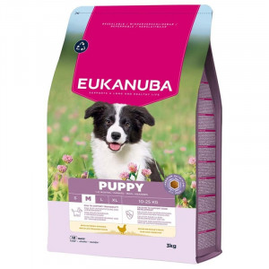 EUKANUBA DOG PUPPY MEDIUM CHICKEN sausā barība kucēniem 3kg