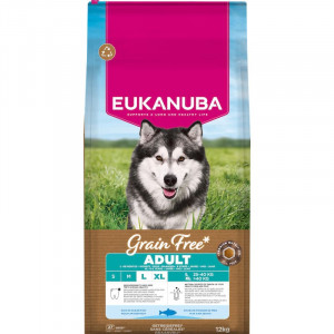 EUKANUBA DOG LARGE OCEAN FISH GRAIN FREE sausā barība suņiem Zivis 12kg