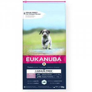 EUKANUBA DOG PUPPY L/XL OCEAN FISH GRAIN FREE barība kucēniem 12kg
