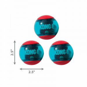 KONG SQUEEZZ ACTION BALL rotaļlieta suņiem M 6.4cm 3gb