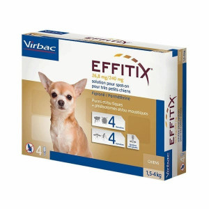 EFFITIX 26.8 mg/240 mg (1.5-4 kg) suņiem N4