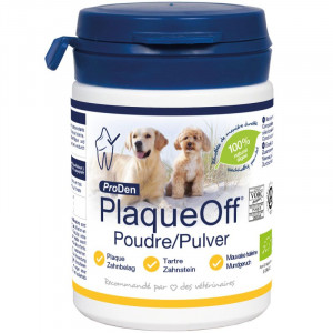 PLAQUEOFF DOG POWDER papildbarība suņiem zobu kopšanai 40g