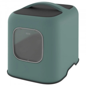 GIMCAT SMART OLIMPIA PETROL slēgta kaķu tualete 51x39,5x44 cm