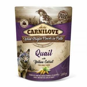 CARNILOVE PATE QUAIL konservi suņiem Paipala 300g