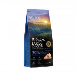 PROFINE DOG JUNIOR LARGE sausā barība kucēniem Vista, kartupeļi 12kg