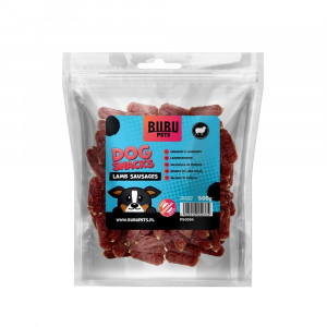 BUBU SAUSAGES LAMB gardums suņiem Jēra cīsiņas 500g