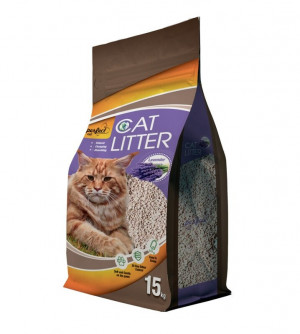 PERFECT CAT LAVANDA cementējošas smiltis 15kg