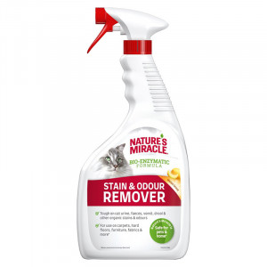 NATURE`S MIRACLE REMOVER MELON kaķu smaku un traipu tīrītājs 946ml