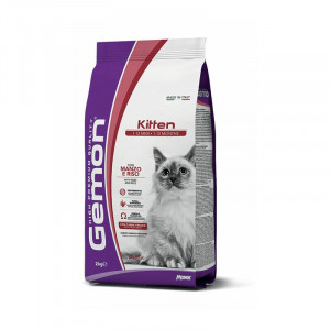 GEMON CAT KITTEN BEEF & RICE sausā barība kaķēniem Liellops, rīsi 2kg