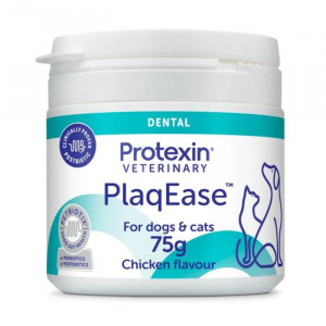 PROTEXIN PLAQEASE zobu pulveris suņiem, kaķiem 75g
