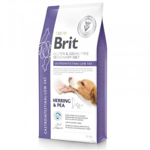 BRIT VETERINARY DIET DOG GASTROINTESTINAL LOW FAT sausā suņu barība 12kg