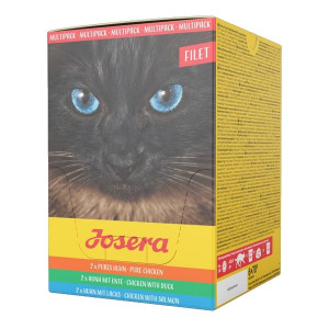 JOSERA CAT FILLET MIX kaķu konservi Multipaka 70g N6
