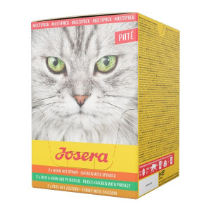 JOSERA CAT PATE MIX kaķu konservi Multipaka 85g N6