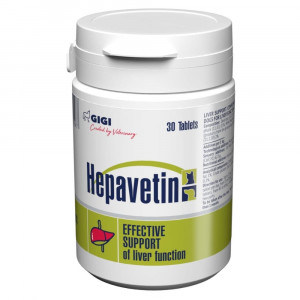 GIGI HEPAVETIN papildbarība suņiem kaķiem Aknu veselība N30