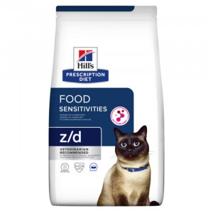 HILLS PD FOOD SENSITIVITIES Z/D sausā kaķu barība Vista 3kg